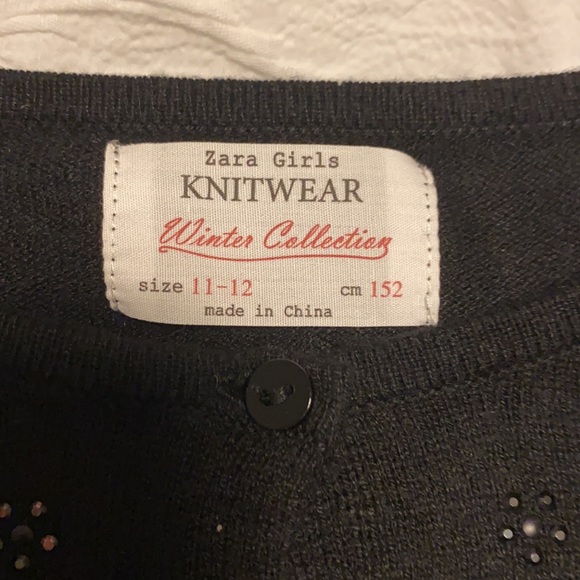 Zara Rhinstone Flower Cardigan - Picture 4 of 4